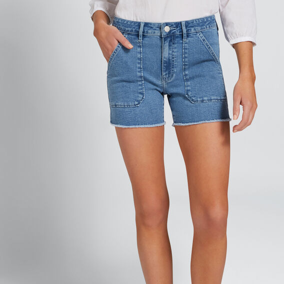 Patch Pocket Denim Short