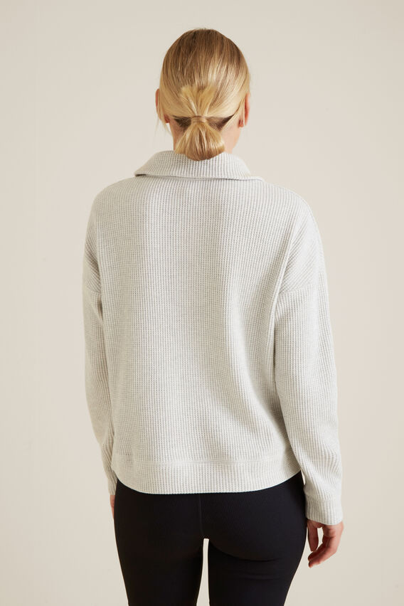 collared button up sweater