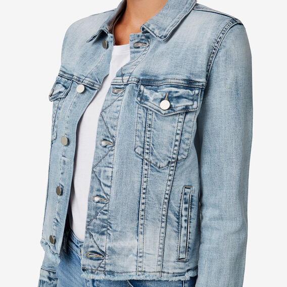 FrayedHem Denim Jacket Seed Heritage