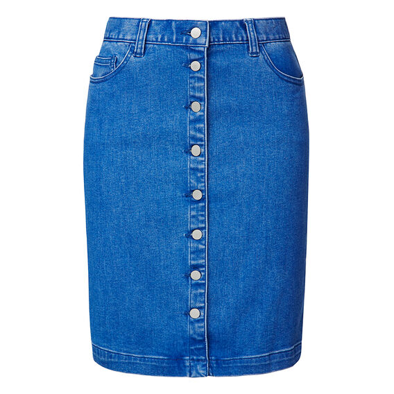 Button up Denim Skirt Seed Heritage