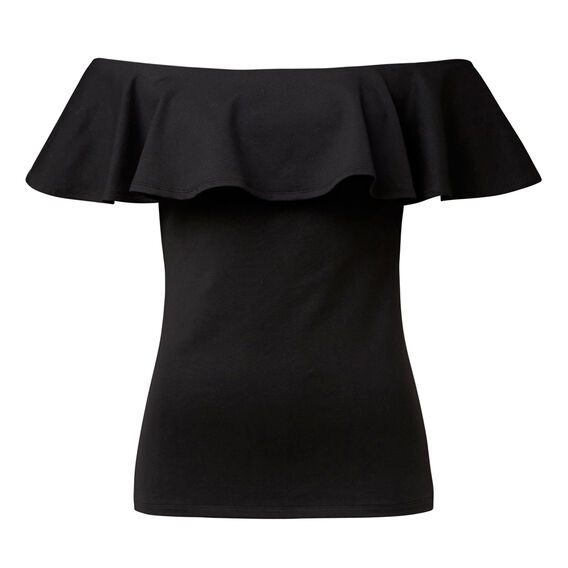 black frilly tops