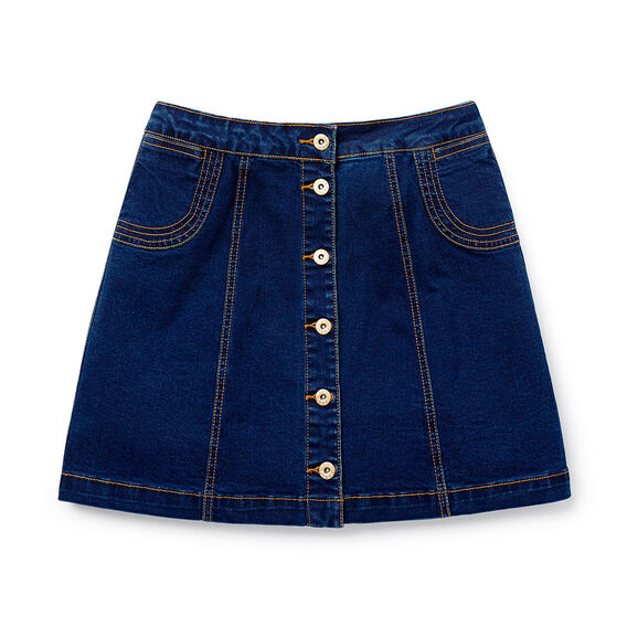 A line Denim Skirt | Seed Heritage
