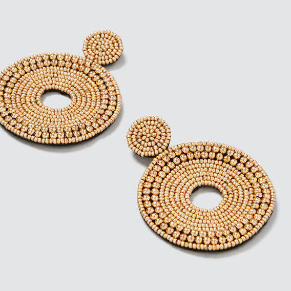 Round Bead Earrings Seed Heritage