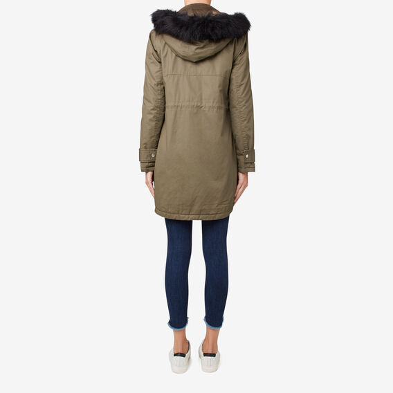 carmen faux fur trimmed parka