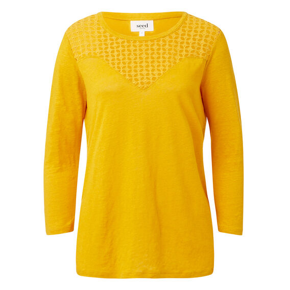 Broderie Linen Tee Seed Heritage