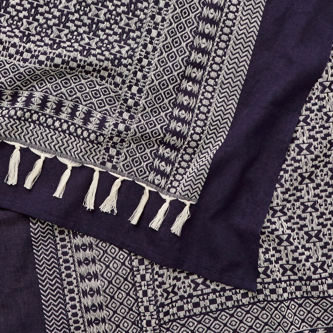 Jacquard Tassel Scarf Seed Heritage