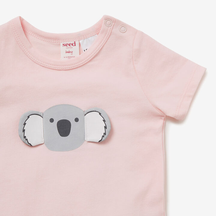 Koala Applique Bodysuit Seed Heritage