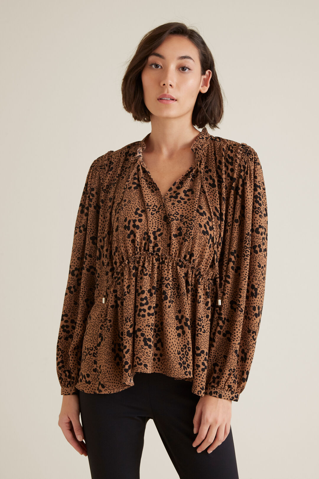 blouse frill baju