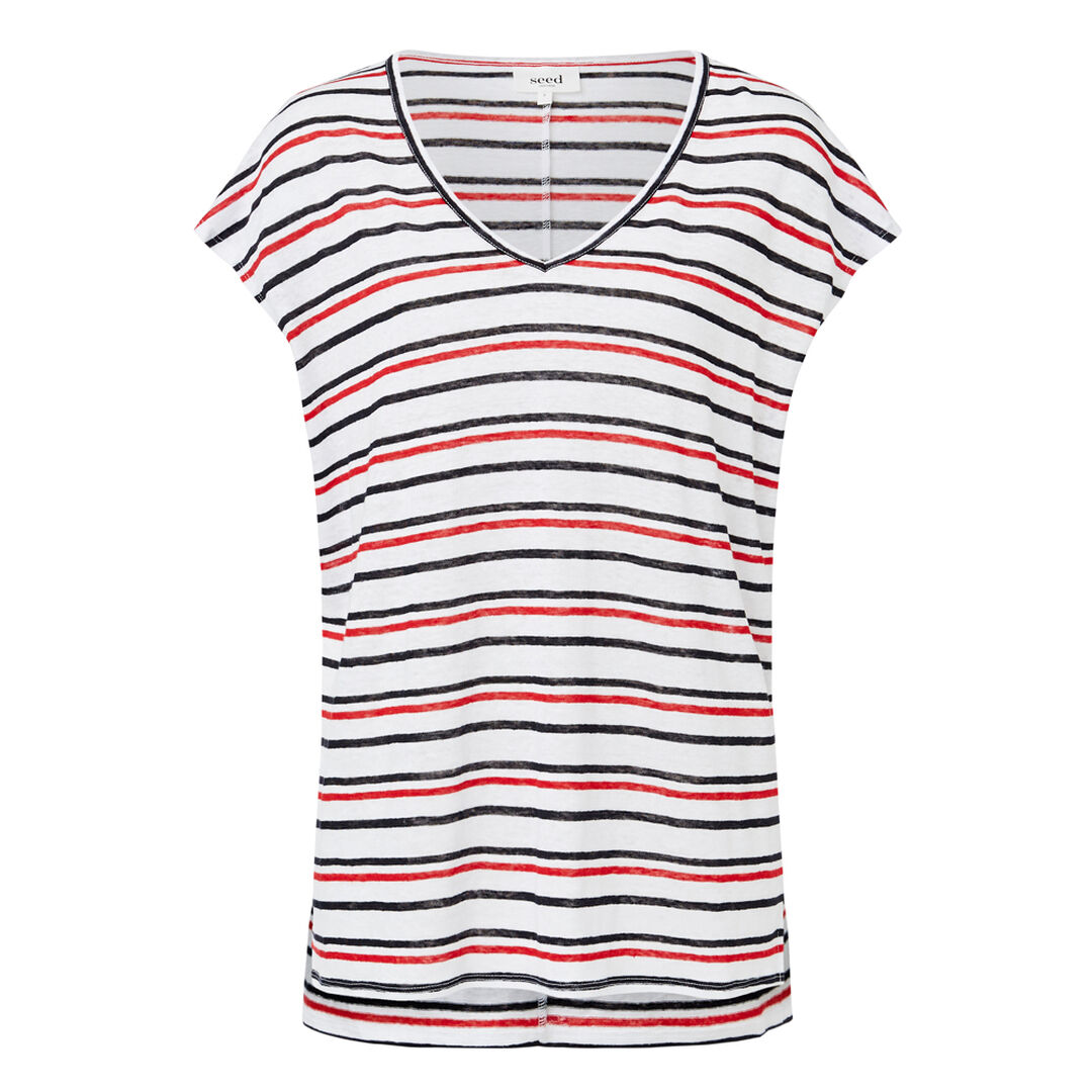 VNeck Linen Tee Seed Heritage