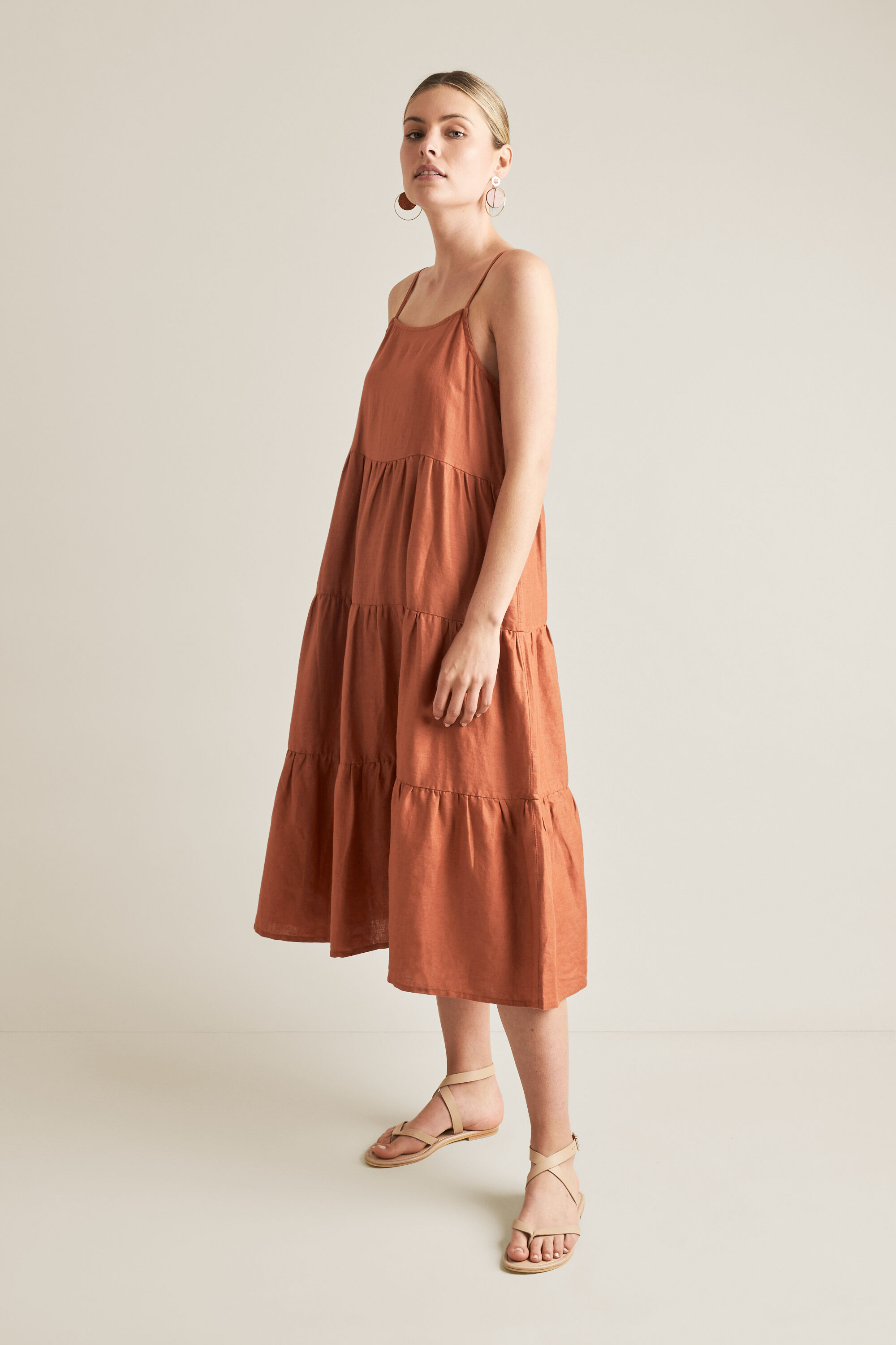 Tiered Linen Dress | Seed Heritage