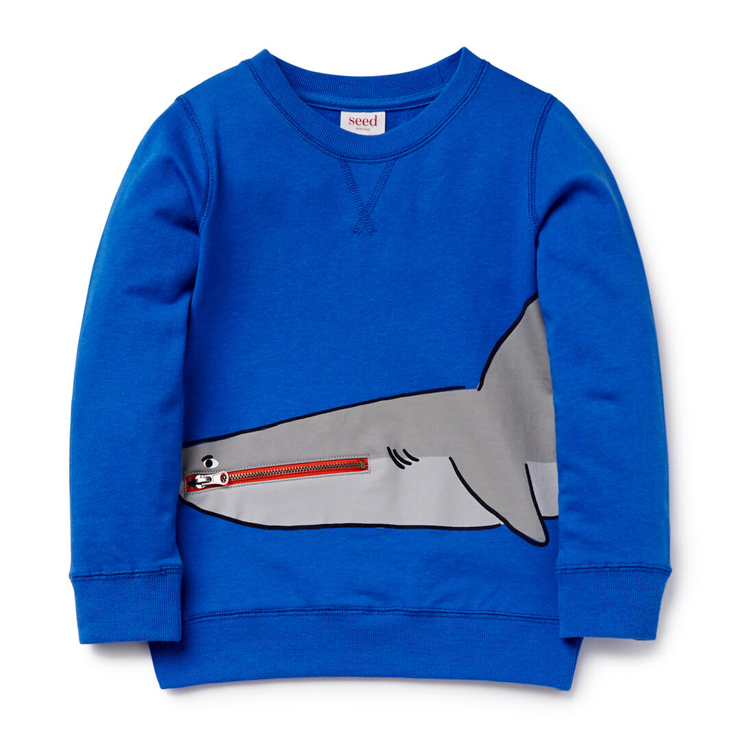 shark mouth sweater