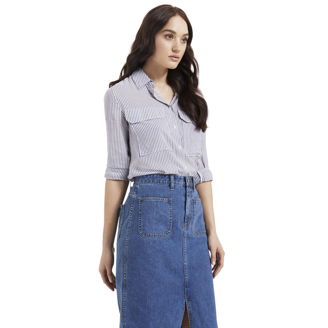 Denim Patch Pocket Skirt Seed Heritage