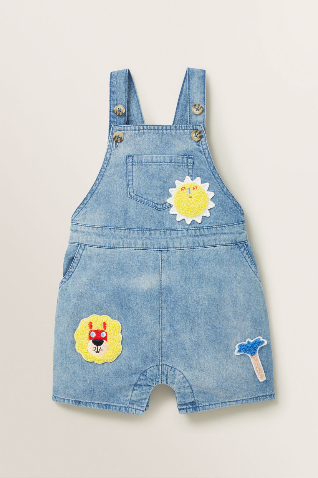 Patched Denim Overall Seed Heritage