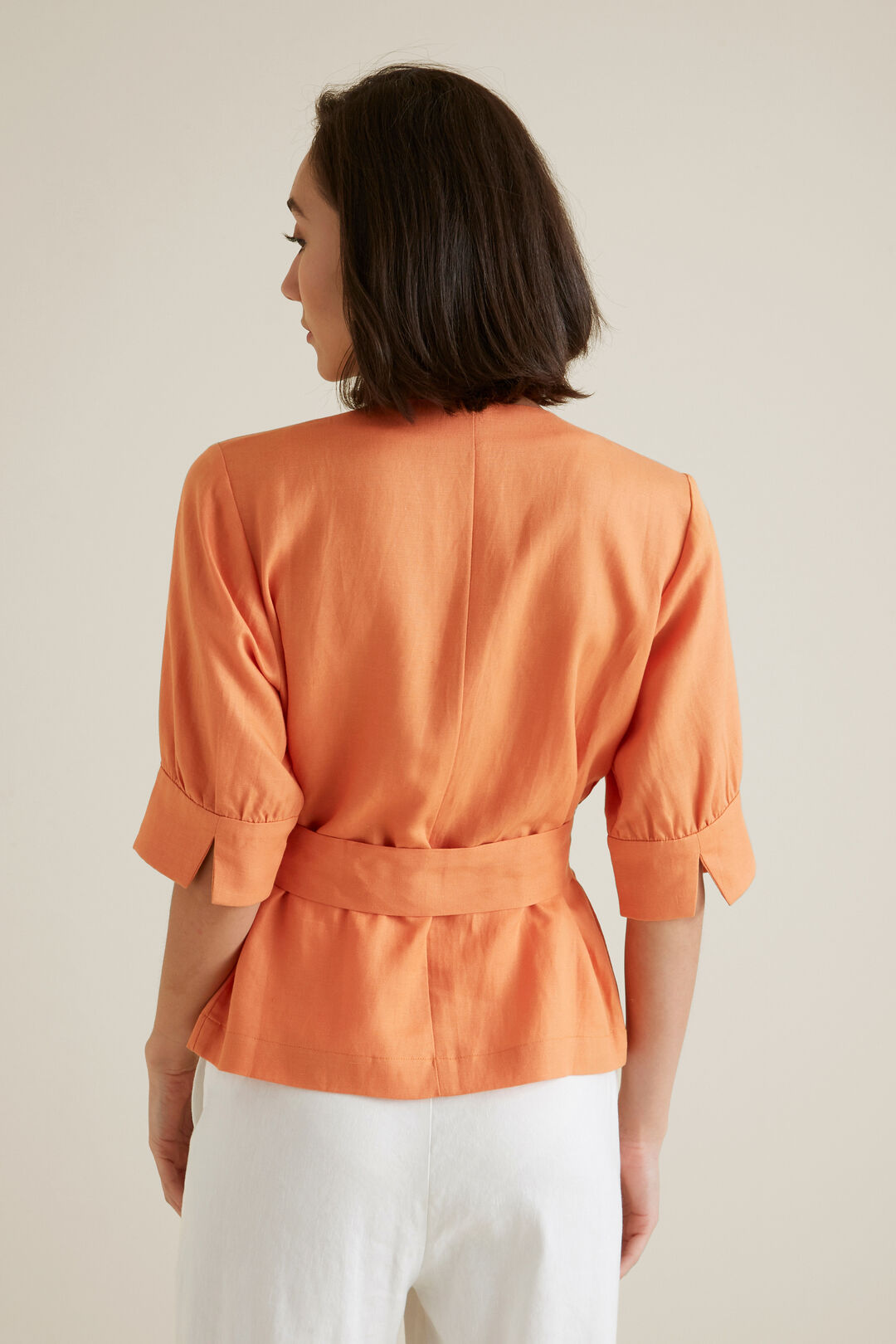 wrap front blouse h&m