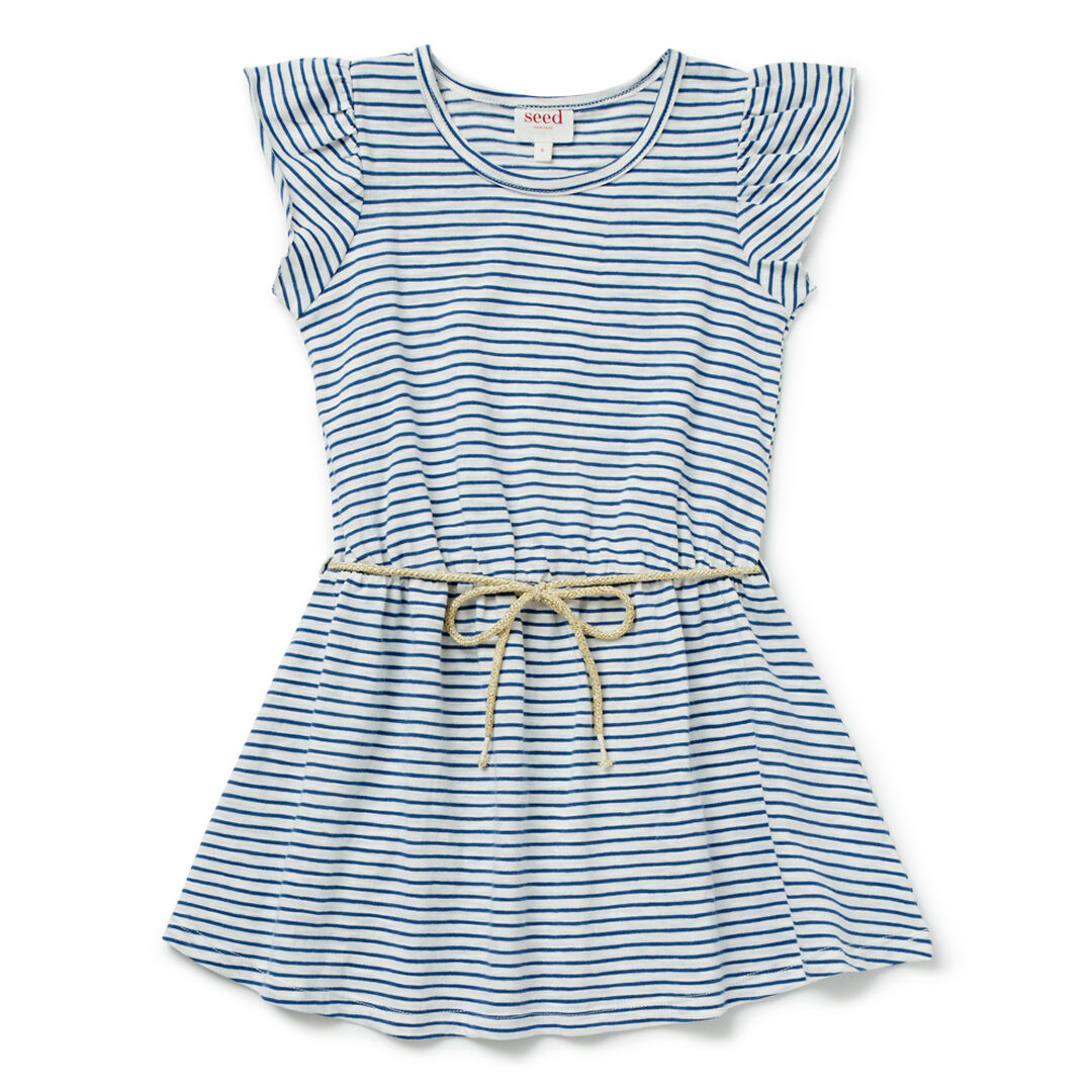 Stripe Rope Tie Dress Seed Heritage