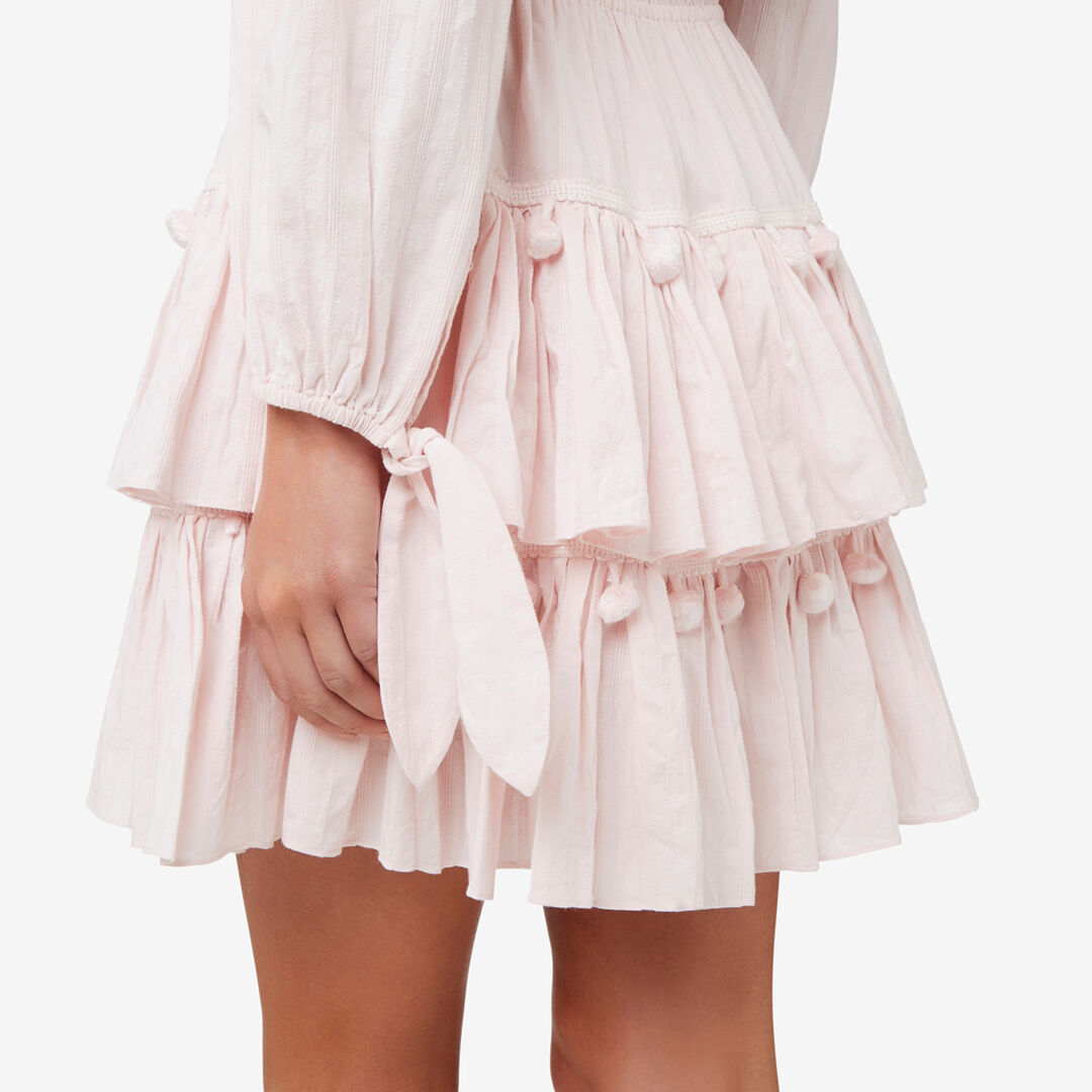 Off Shoulder Pom Pom Dress Seed Heritage