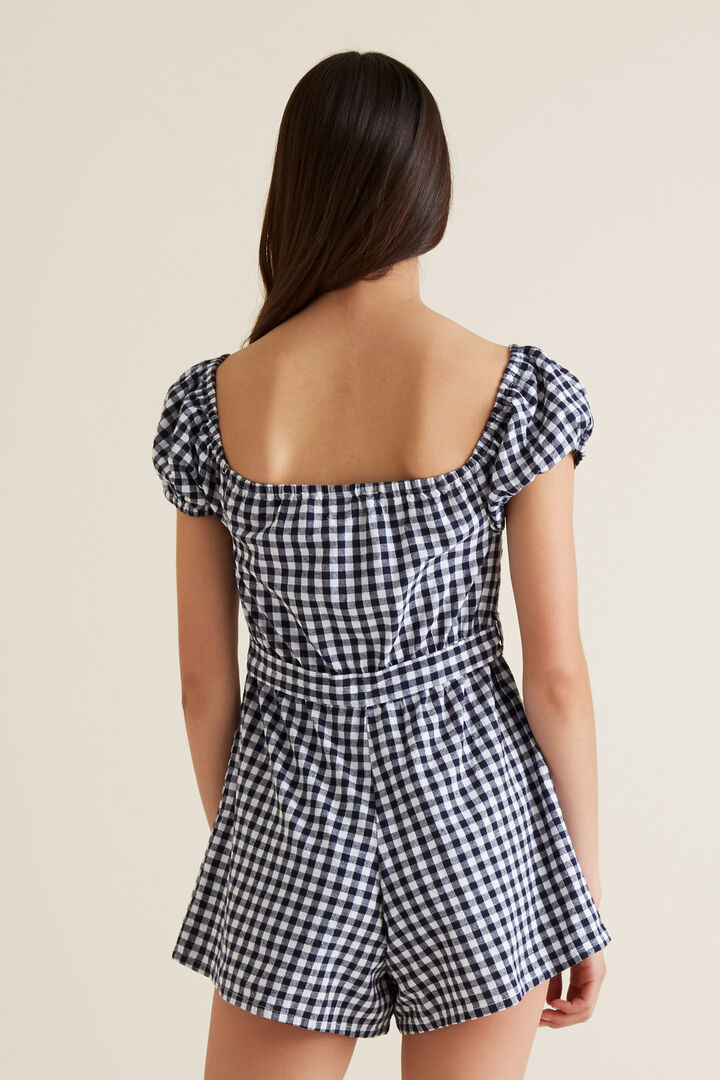 Gingham Romper Seed Heritage