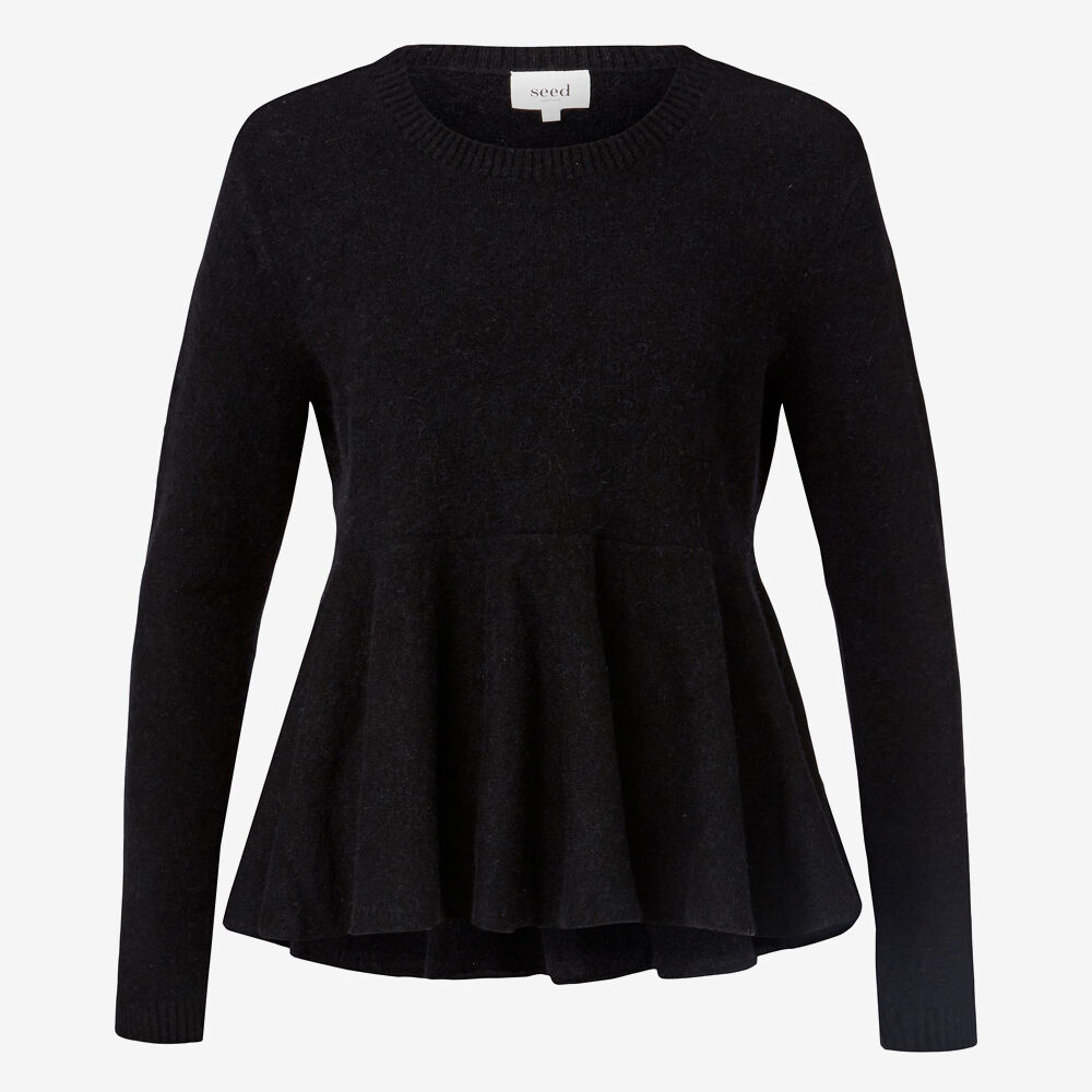 Peplum Knit Jumper | Seed Heritage