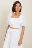Broderie Crop Blouse  Whisper White  hi-res