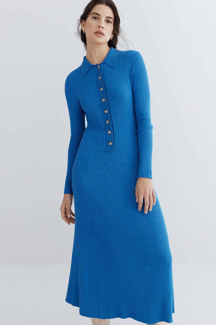 Polo Button Down Knit Dress