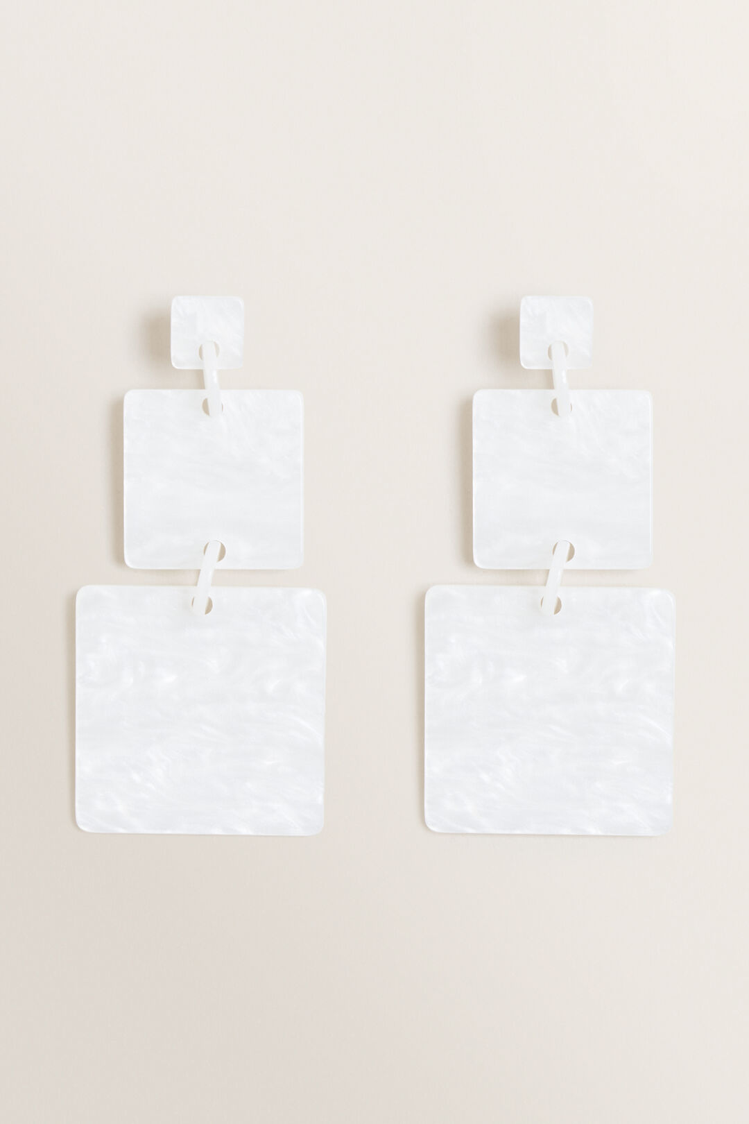 Double Square Drop Earrings  1  hi-res