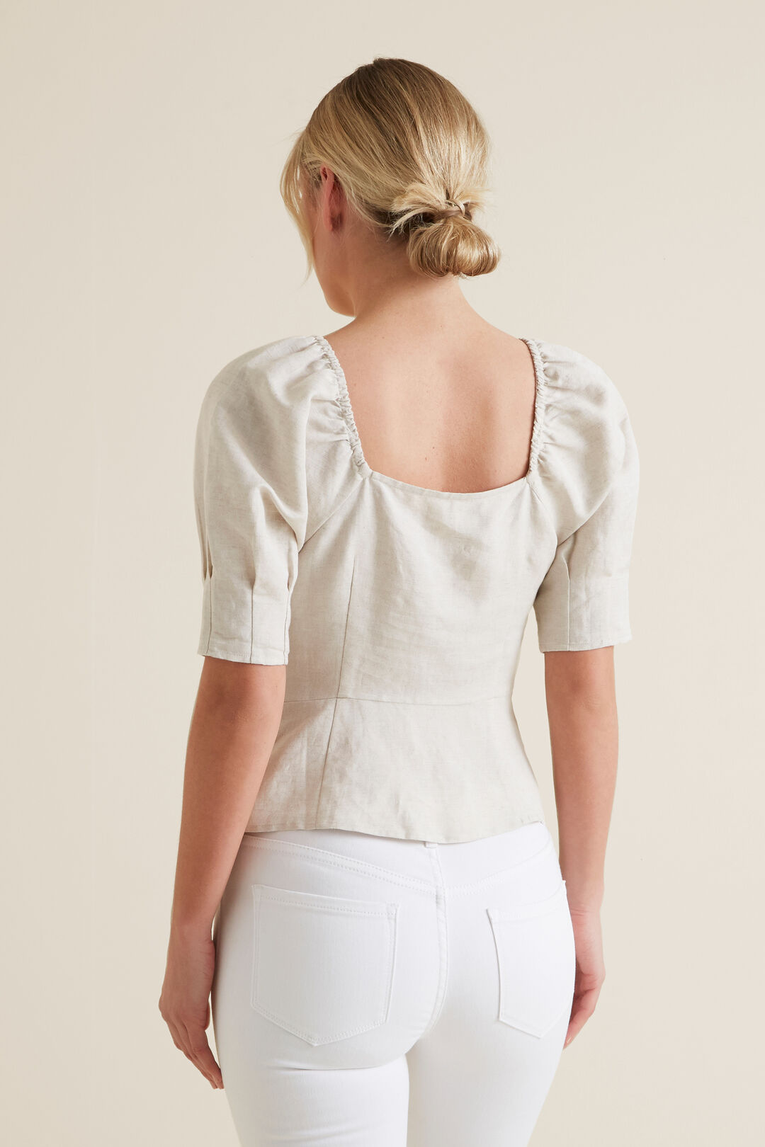 Fitted Puff Sleeve Blouse    hi-res