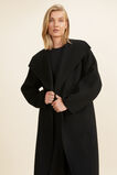Wool Side Split Coat  Black  hi-res