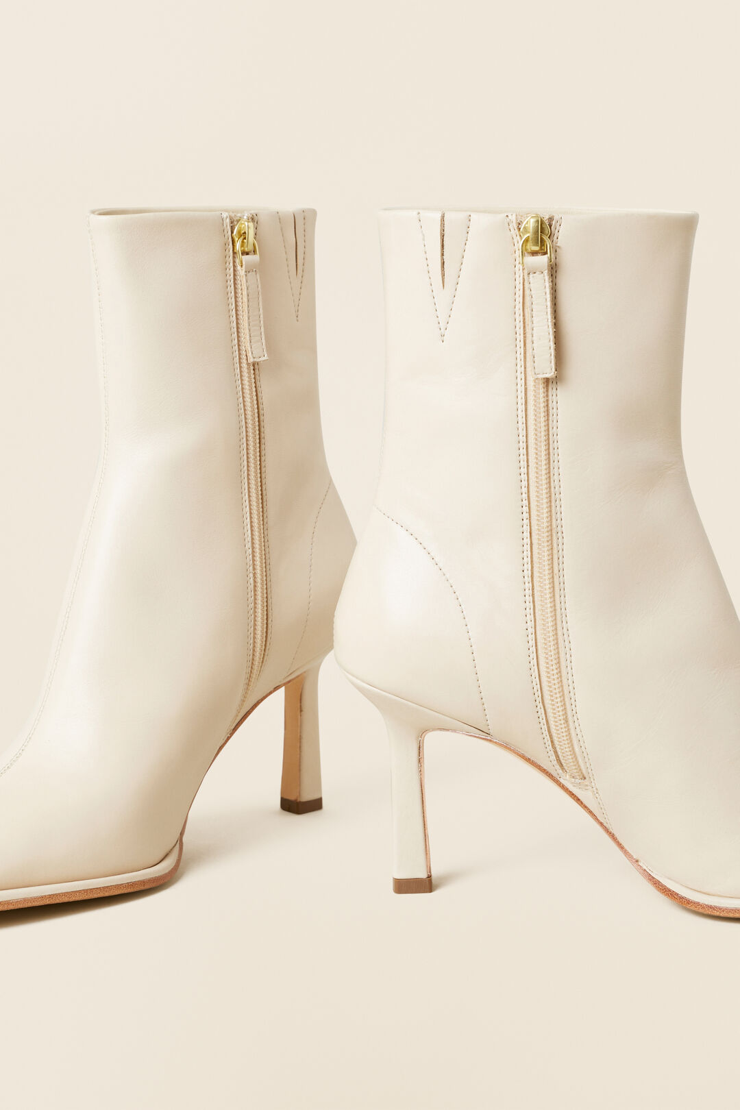 Bianca Leather Ankle Boot  Vanilla  hi-res