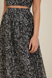 Silk Blend Maxi Skirt  Floral Paisley  hi-res