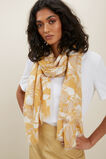 Large Floral Print Scarf  Fawn Multi  hi-res