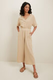 Cheesecloth Wide Leg Pant  Sandstone Beige  hi-res