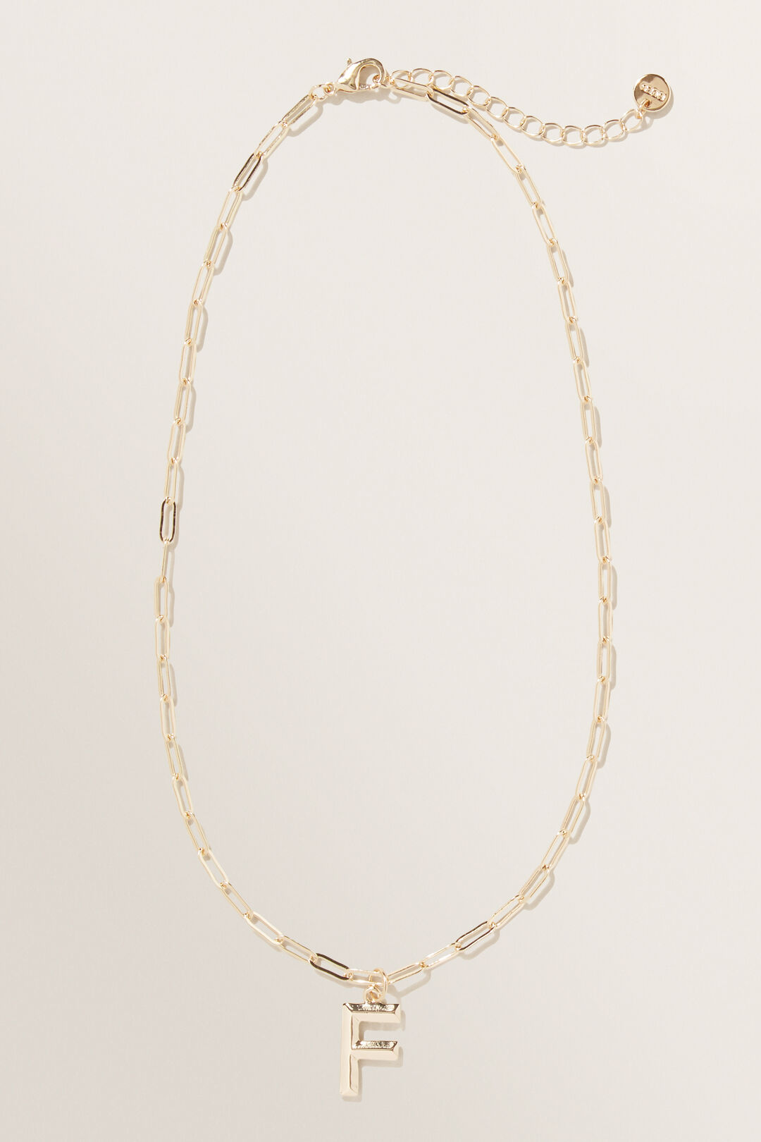Initial Chain Necklace  F  hi-res