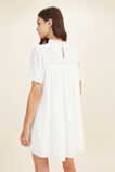Check High Neck Mini Dress  Whisper White  hi-res