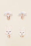 Bunny Clip on Earrings  Multi  hi-res