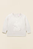 Bunny Knit Sweater  Snow Marle  hi-res