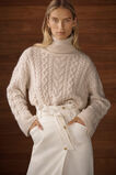 Chunky Roll Neck Sweater   Oat Marle  hi-res