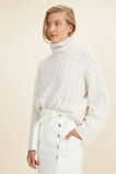 Chunky Roll Neck Sweater   Oat Marle  hi-res