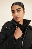 Fitted Mid Length Puffer   Black  hi-res