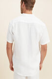 Mens Linen Shirt  Vintage White  hi-res
