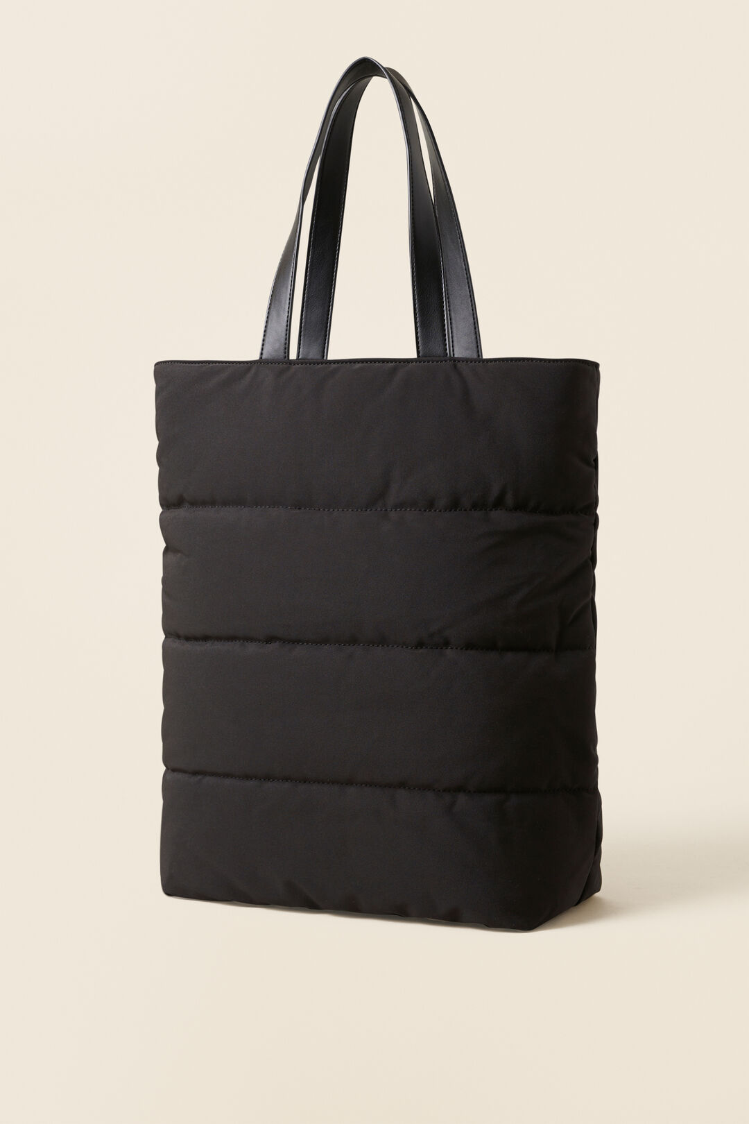 Quilted Leisure Tote   Black  hi-res