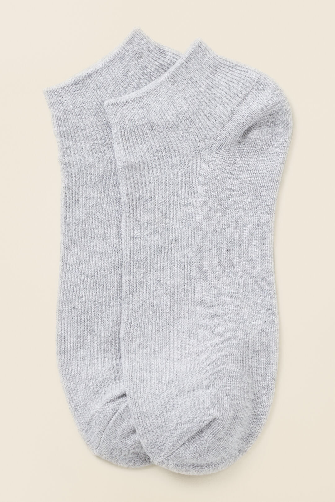 Micro-Rib Ankle Sock  Grey Marle  hi-res