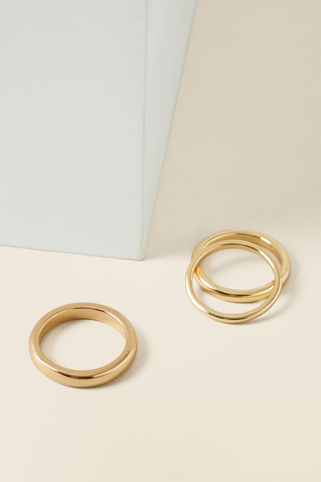 Fine Stacking Rings  Gold  hi-res