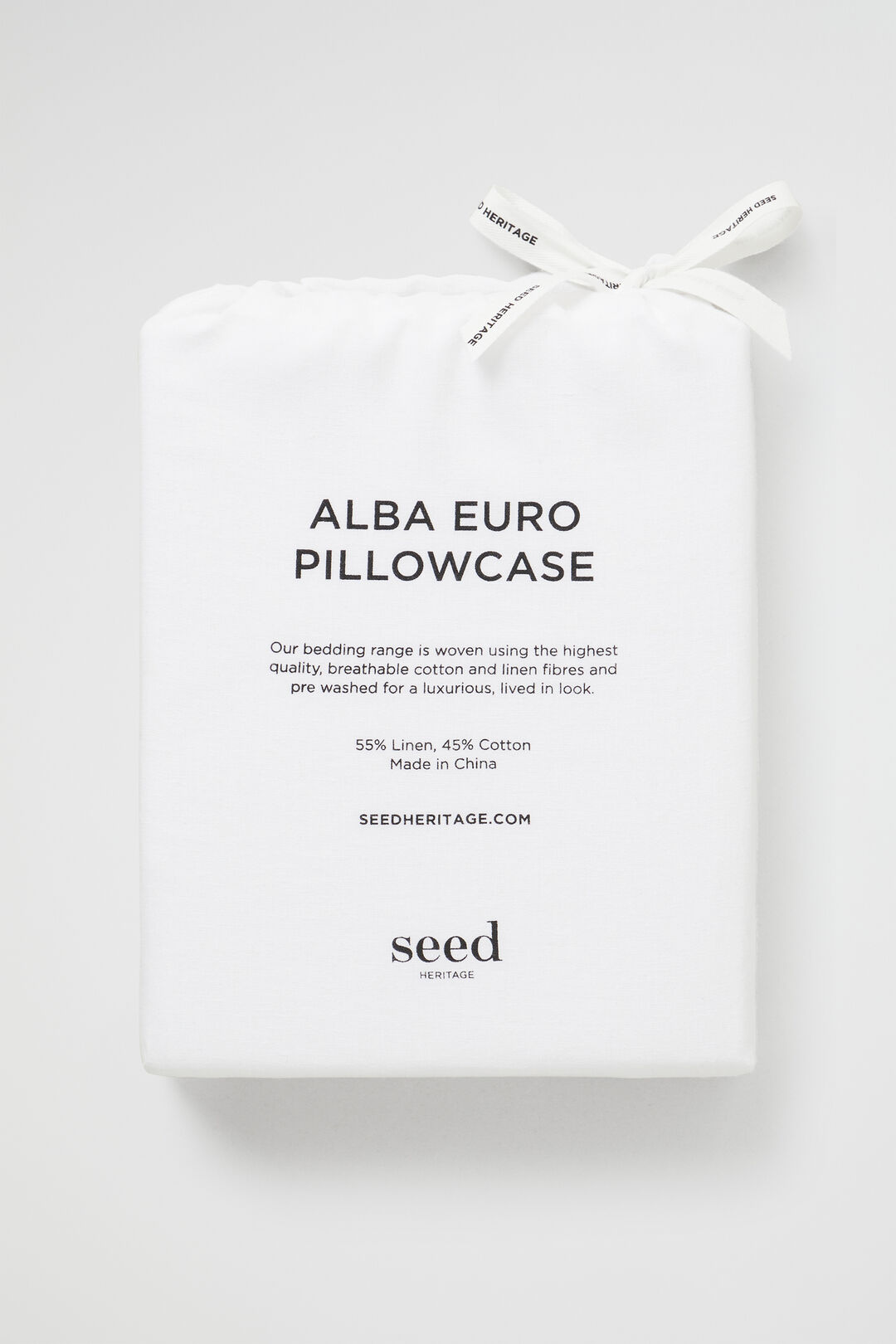 Alba Euro Pillowcase  White  hi-res