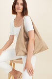 Leather Relaxed Tote  Champagne Beige  hi-res
