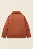 Patched Bomber Jacket  Rust Brown  hi-res