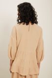 Cheesecloth Smock Top  Neutral Sand  hi-res
