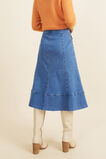 Denim Pocket Swing Skirt  Mid Indigo Wash  hi-res