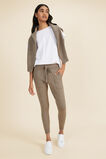 Double Knit Trackpant   Biscuit Marle  hi-res