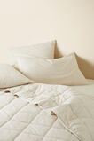 Alba Quilted Coverlet  Flax Cross Dye  hi-res