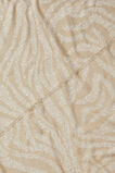 Abstract Zebra Print Scarf  Stone French Vanilla  hi-res